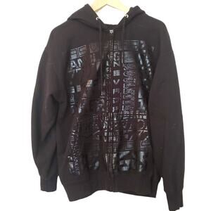 XNT Hooded Full Zip Jacket - Black Hoodie - Mens L